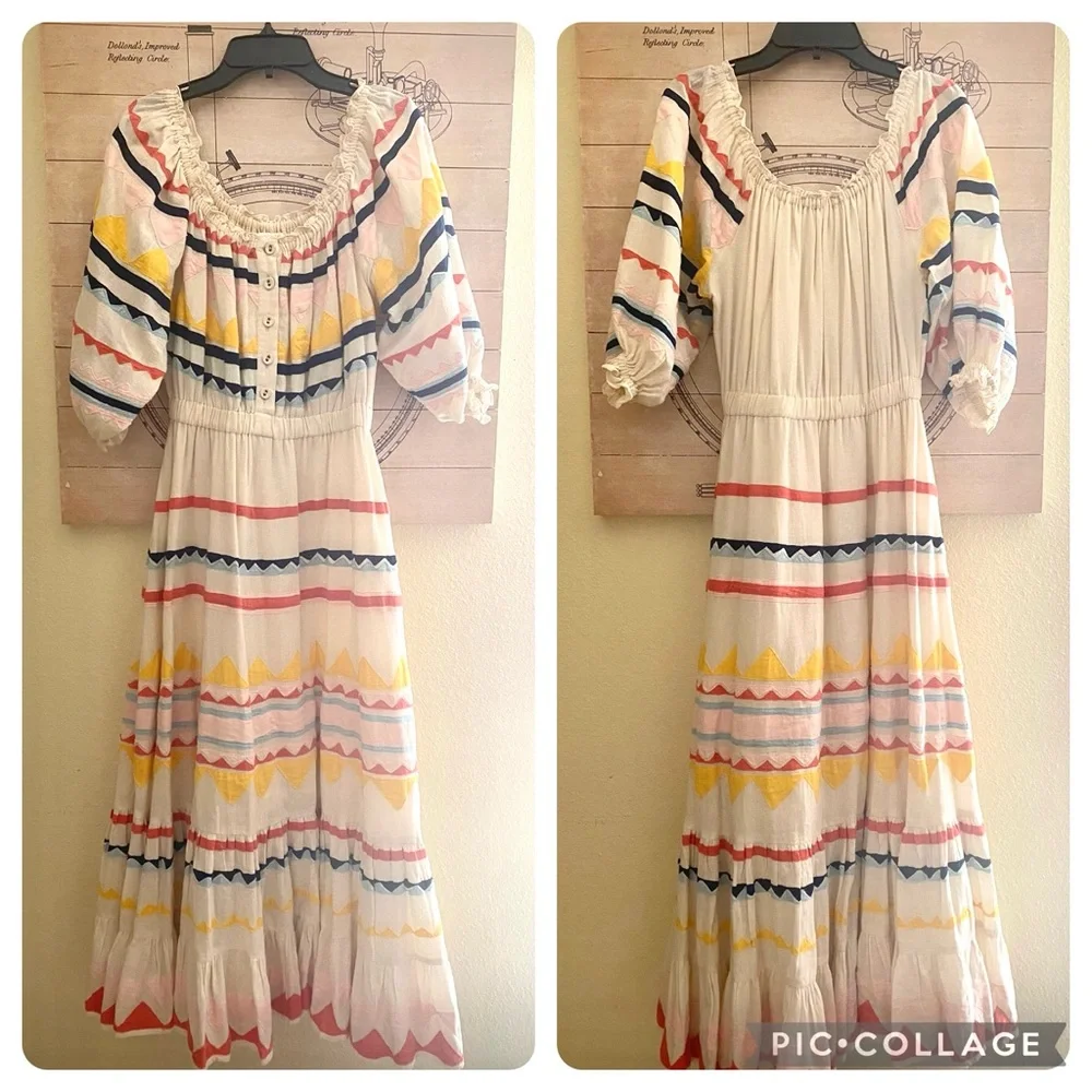 CAROLINA K Anthropologie Saria Fiesta Stripe Dress - Picture 4 of 8